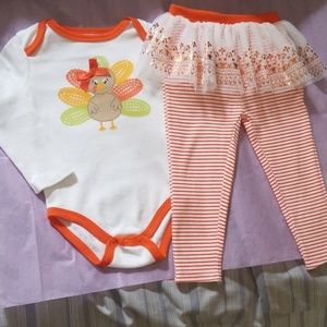 Thanksgiving 2 Piece Outfit - 24 Months